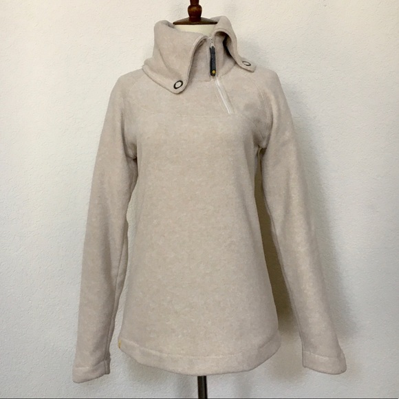 Lole Sweaters - NWOT Lole cream fleece quarter zip sz XS